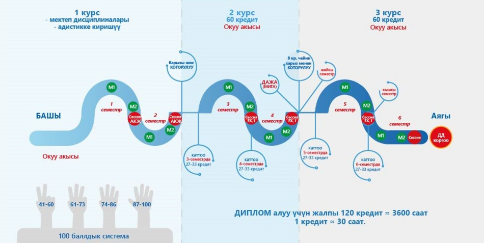 11-класстан кийин окуучулардын билим алуусунун жол картасы